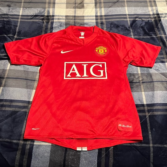 Nike Other - Manchester United 2007-09 #9 Louis Saha Home Nike Jersey